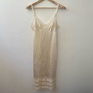 Chic Cream Lace Slip Dress
